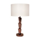 Lampe "Terry Chocolat" en métal coloris bronze