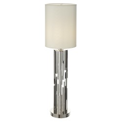 "Sorley" lamp in glass and chrome-plated metal