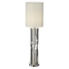 "Sorley" lamp in glass and chrome-plated metal