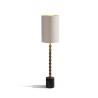 Lampe "Brenta" en laiton patiné et marbre noir