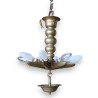 Lustre hébraïque en bronze en forme d\'étoile juive