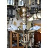 Lustre hébraïque en bronze en forme d\'étoile juive