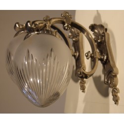 Paire d'appliques Directoire chromées