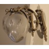 Paire d'appliques Directoire chromées