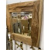 Miroir carré en bois flotté