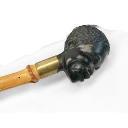Walking stick with a carved pommel in the shape of a ‘Moor’s head’