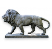 Bronze monumental "Lion marchant" d'après Barye
