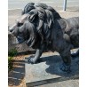 Bronze monumental "Lion marchant" d'après Barye