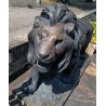 Bronze monumental "Lion marchant" d'après Barye