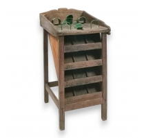 Jeu de la grenouille en bois avec éléments en fer