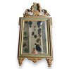 Miroir Louis XVI fronton anges en bois doré