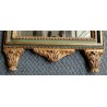 Miroir Louis XVI fronton anges en bois doré