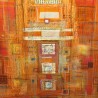 Tableau \"Sans titre\" signé DARYOUSH 2004