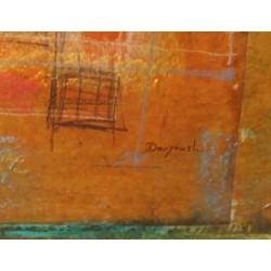 Tableau \"Sans titre\" signé DARYOUSH 2004