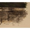 Gravure "Le bain des merles" signée HAINARD