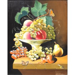 Tableau \"Nature morte\" signé LIAUTAUD. a. 02