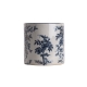 Cache-pot rond en porcelaine oiseau