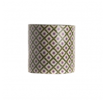 Cache-pot rond en porcelaine geometrique