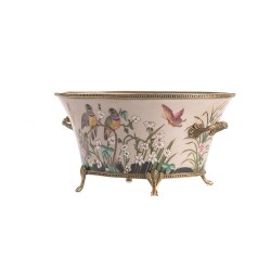 Oval porcelain bowl by Diamante de Gould