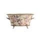 Coupe ovale en porcelaine colibri