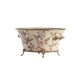 Coupe ovale en porcelaine colibri