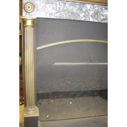 Parisian Empire-style fireplace with columns. At  Moinat SA  - Antiques and home décor