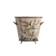 Cache-pot ovale en porcelaine Diamante de Gould