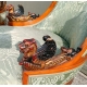 Paire de fauteuils Gondole "Dragons"