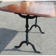 Table de bistrot pieds en fonte