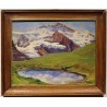 Tableau \"Jungfrau\" signé P. WYSS