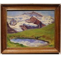 Tableau "Jungfrau" signé P. WYSS