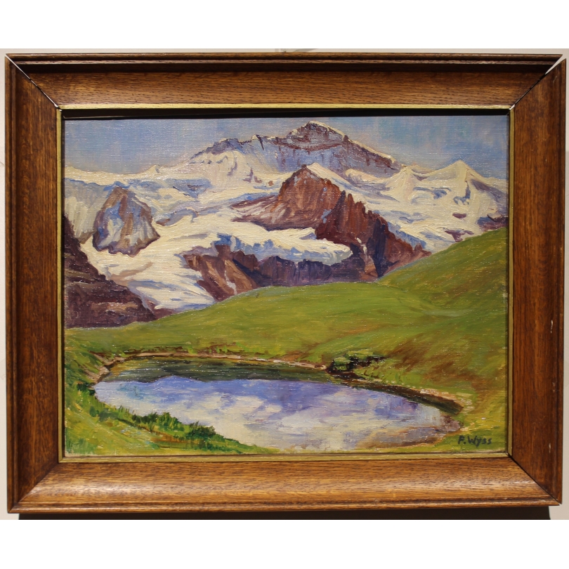 Tableau "Jungfrau" signé P. WYSS