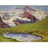 Tableau \"Jungfrau\" signé P. WYSS