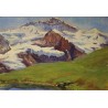Tableau \"Jungfrau\" signé P. WYSS