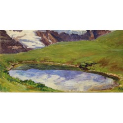 Tableau \"Jungfrau\" signé P. WYSS