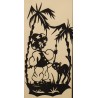Découpage "Prince et chat oriental"