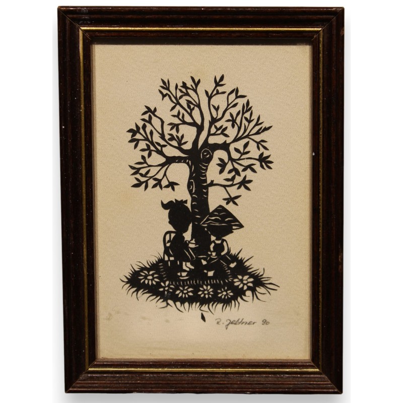 Découpage "Enfants" signé R. ZELTNER 90