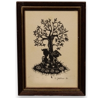 Découpage "Enfants" signé R. ZELTNER 90