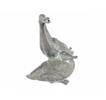 Couple de canards en bronze