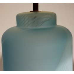 Blue glass lamp by Tommaso BARBI