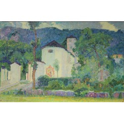 Tableau \"Paroisse\" signé L\'ÉPLATTENIER