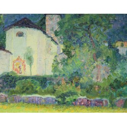 Tableau \"Paroisse\" signé L\'ÉPLATTENIER