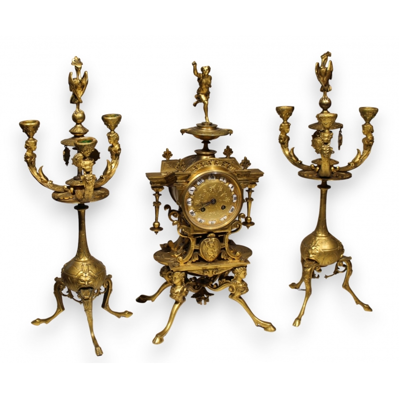 Garniture de cheminée Barbedienne