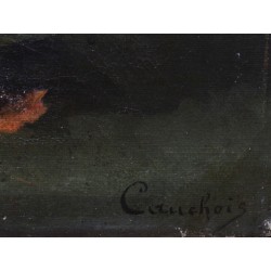 Tableau \"Bouquet\" signé CAUCHOIS