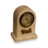 Small white marble table clock