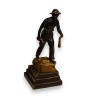 Bronze sculpture entitled ‘Mineur’, signed CARLIER