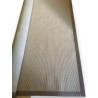 Java sisal rug with a linen border