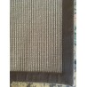 Java sisal rug with a linen border