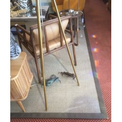 Java sisal rug with a linen border