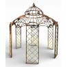 Gazebo en fer forgé rouille